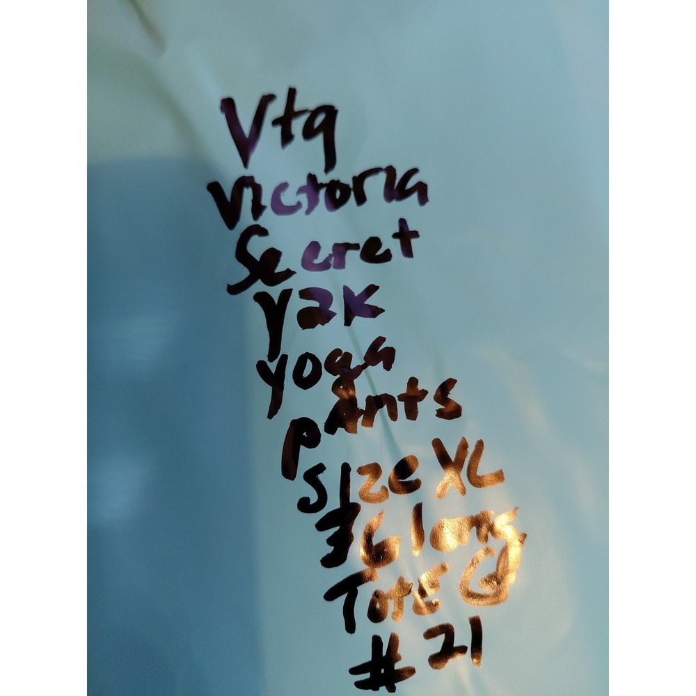 Pink Victoria's Secret Y2K 2015 Fold Over Waist Flare Leg Yoga Pants Leggings - Picture 8 of 8